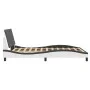Bed frame with LED black white synthetic leather 120x200 cm by vidaXL, Beds and slatted bases - Ref: Foro24-3214102, Price: 1...