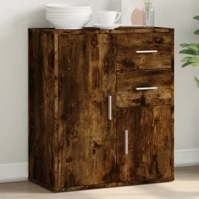 Sideboard aus geräuchertem Eichenholzwerkstoff, 60 x 31 x 70 cm von vidaXL, Sideboards - Ref: Foro24-840482, Preis: 76,79 €, ...