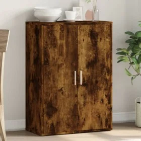 Aparador de madera de ingeniería roble ahumado 60x31x84 cm de vidaXL, Aparadores - Ref: Foro24-840489, Precio: 72,41 €, Descu...