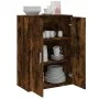 Aparador de madera de ingeniería roble ahumado 60x31x84 cm de vidaXL, Aparadores - Ref: Foro24-840489, Precio: 72,30 €, Descu...