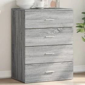 Sonoma gray engineered wood sideboard 60x39x80 cm by vidaXL, Sideboards - Ref: Foro24-840532, Price: 93,25 €, Discount: %