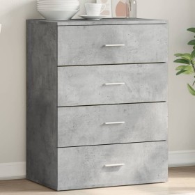 Betongraues Sideboard aus Holzwerkstoff, 60 x 39 x 80 cm von vidaXL, Sideboards - Ref: Foro24-840530, Preis: 99,35 €, Rabatt: %