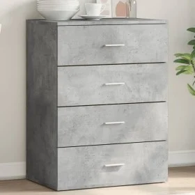 Concrete gray engineered wood sideboard 60x39x80 cm by vidaXL, Sideboards - Ref: Foro24-840530, Price: 95,08 €, Discount: %