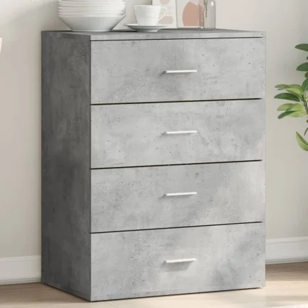 Concrete gray engineered wood sideboard 60x39x80 cm by vidaXL, Sideboards - Ref: Foro24-840530, Price: 95,08 €, Discount: %