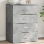 Concrete gray engineered wood sideboard 60x39x80 cm by vidaXL, Sideboards - Ref: Foro24-840530, Price: 99,35 €, Discount: %