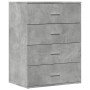 Concrete gray engineered wood sideboard 60x39x80 cm by vidaXL, Sideboards - Ref: Foro24-840530, Price: 99,35 €, Discount: %