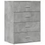 Concrete gray engineered wood sideboard 60x39x80 cm by vidaXL, Sideboards - Ref: Foro24-840530, Price: 95,08 €, Discount: %