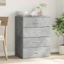 Concrete gray engineered wood sideboard 60x39x80 cm by vidaXL, Sideboards - Ref: Foro24-840530, Price: 95,08 €, Discount: %