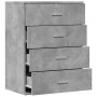 Concrete gray engineered wood sideboard 60x39x80 cm by vidaXL, Sideboards - Ref: Foro24-840530, Price: 99,35 €, Discount: %