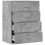 Concrete gray engineered wood sideboard 60x39x80 cm by vidaXL, Sideboards - Ref: Foro24-840530, Price: 95,08 €, Discount: %