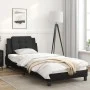 Bed frame with headboard black synthetic leather 80x200 cm by vidaXL, Beds and slatted bases - Ref: Foro24-3208142, Price: 12...
