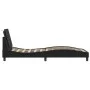 Bed frame with headboard black synthetic leather 80x200 cm by vidaXL, Beds and slatted bases - Ref: Foro24-3208142, Price: 12...