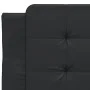 Bed frame with headboard black synthetic leather 80x200 cm by vidaXL, Beds and slatted bases - Ref: Foro24-3208142, Price: 12...