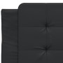 Bettgestell mit Kopfteil aus schwarzem Kunstleder 80x200 cm von vidaXL, Betten und Lattenroste - Ref: Foro24-3208142, Preis: ...