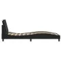 Bed frame with headboard black synthetic leather 90x200 cm by vidaXL, Beds and slatted bases - Ref: Foro24-3208156, Price: 13...
