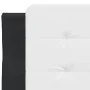Estructura cama cabecero cuero sintético negro blanco 90x200 cm de vidaXL, Camas y somieres - Ref: Foro24-3208161, Precio: 13...