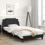 Bed frame with headboard black synthetic leather 100x200cm by vidaXL, Beds and slatted bases - Ref: Foro24-3208163, Price: 11...