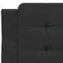 Bed frame with headboard black synthetic leather 100x200cm by vidaXL, Beds and slatted bases - Ref: Foro24-3208163, Price: 11...