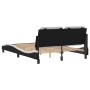 Black white synthetic leather headboard bed frame 120x200cm by vidaXL, Beds and slatted bases - Ref: Foro24-3208175, Price: 2...