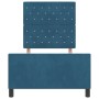Estructura de cama Azul oscuro 90 x 200 cm Terciopelo