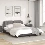 Bed frame with headboard gray synthetic leather 160x200cm by vidaXL, Beds and slatted bases - Ref: Foro24-3208194, Price: 212...