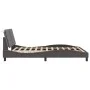 Bed frame with headboard gray synthetic leather 160x200cm by vidaXL, Beds and slatted bases - Ref: Foro24-3208194, Price: 212...