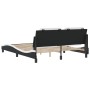 Estructura cama cabecero cuero sintético negro blanco 160x200cm de vidaXL, Camas y somieres - Ref: Foro24-3208196, Precio: 20...