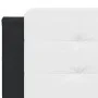 Estructura cama cabecero cuero sintético negro blanco 160x200cm de vidaXL, Camas y somieres - Ref: Foro24-3208196, Precio: 20...