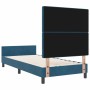 Estructura de cama Azul oscuro 90 x 200 cm Terciopelo