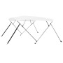 Bimini-Top mit 4 weißen Bögen 243 x 196 x 137 cm von vidaXL, Aufbewahrungsabdeckungen für Boote - Ref: Foro24-92368, Preis: 1...