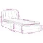 Bed with white synthetic leather mattress 90x200 cm by vidaXL, Beds and slatted bases - Ref: Foro24-3208839, Price: 280,30 €,...