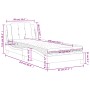 Bett mit weißer Kunstledermatratze 90x200 cm von vidaXL, Betten und Lattenroste - Ref: Foro24-3208839, Preis: 264,97 €, Rabat...