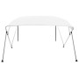Bimini-Top mit 4 weißen Bögen 243 x 196 x 137 cm von vidaXL, Aufbewahrungsabdeckungen für Boote - Ref: Foro24-92368, Preis: 1...