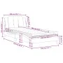 Cama con colchón cuero sintético negro 100x200 cm de vidaXL, Camas y somieres - Ref: Foro24-3208845, Precio: 281,77 €, Descue...