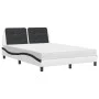 Bett mit schwarz-weißer Kunstledermatratze 120x200 cm von vidaXL, Betten und Lattenroste - Ref: Foro24-3208858, Preis: 346,48...