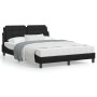 Bett mit schwarzer Kunstledermatratze 140x200 cm von vidaXL, Betten und Lattenroste - Ref: Foro24-3208866, Preis: 382,53 €, R...