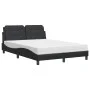 Bed with black synthetic leather mattress 140x200 cm by vidaXL, Beds and slatted bases - Ref: Foro24-3208866, Price: 377,76 €...