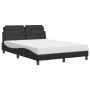 Bett mit schwarzer Kunstledermatratze 140x200 cm von vidaXL, Betten und Lattenroste - Ref: Foro24-3208866, Preis: 382,53 €, R...