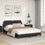 Bed with black synthetic leather mattress 140x200 cm by vidaXL, Beds and slatted bases - Ref: Foro24-3208866, Price: 377,76 €...
