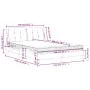 Bed with black synthetic leather mattress 140x200 cm by vidaXL, Beds and slatted bases - Ref: Foro24-3208866, Price: 377,76 €...