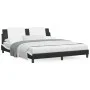 Bett mit schwarz-weißer Kunstledermatratze 180x200 cm von vidaXL, Betten und Lattenroste - Ref: Foro24-3208885, Preis: 423,26...