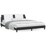 Cama con colchón cuero sintético negro y blanco 180x200 cm de vidaXL, Camas y somieres - Ref: Foro24-3208885, Precio: 443,07 ...