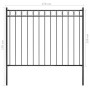 Valla de jardín acero negro 1,7x1,2 m de vidaXL, Paneles de vallas - Ref: Foro24-146314, Precio: 81,94 €, Descuento: %