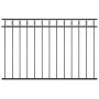 Panel de valla de acero negro 1,7x1 m de vidaXL, Paneles de vallas - Ref: Foro24-146317, Precio: 78,71 €, Descuento: %