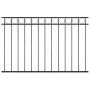 Schwarzes Stahlzaunelement 1,7 x 1 m von vidaXL, Zaunpaneele - Ref: Foro24-146317, Preis: 72,65 €, Rabatt: %