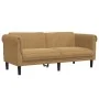 Brown velvet 2-piece sofa set by vidaXL, Sofas - Ref: Foro24-3209228, Price: 561,44 €, Discount: %