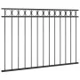 Schwarzes Stahlzaunelement 1,7 x 1 m von vidaXL, Zaunpaneele - Ref: Foro24-146317, Preis: 72,65 €, Rabatt: %