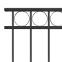 Schwarzes Stahlzaunelement 1,7 x 1 m von vidaXL, Zaunpaneele - Ref: Foro24-146317, Preis: 72,65 €, Rabatt: %