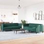 2-teilige Sofagarnitur aus dunkelgrünem Stoff von vidaXL, Sofas - Ref: Foro24-3209242, Preis: 648,02 €, Rabatt: %