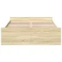 Sonoma oak engineered wood bed with drawers 120x200 cm by vidaXL, Beds and slatted bases - Ref: Foro24-3280302, Price: 136,74...